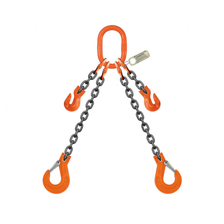 Pewag 7/32" x 5 ft Type ADOS Adjustable 2-Leg Grade 100 Chain Sling - 4700 lbs WLL