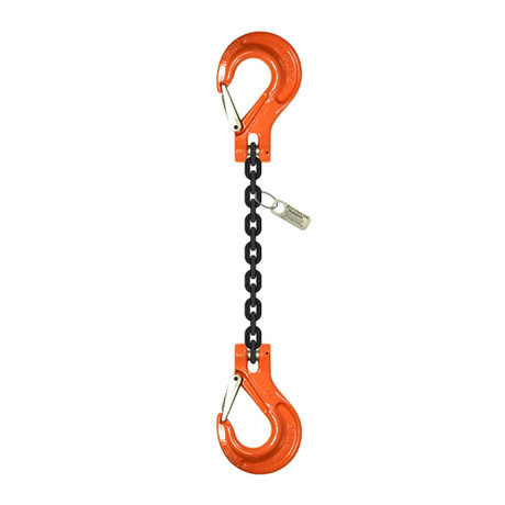 1/2" x 15 ft Type SSS Single Leg Grade 100 Chain Sling - 15000 lbs WLL