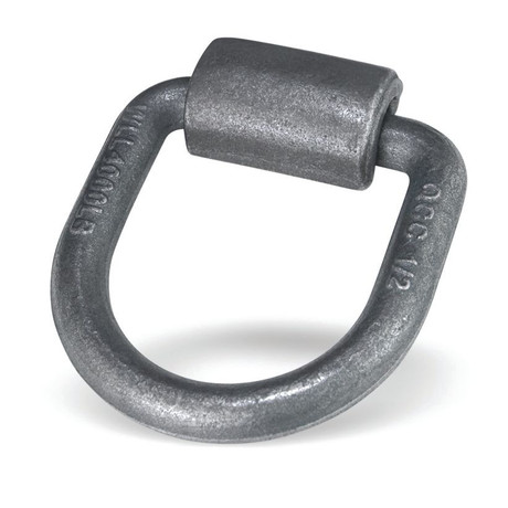 1/2" Forged D-Ring & Weld-on Clip - 4000 lbs WLL