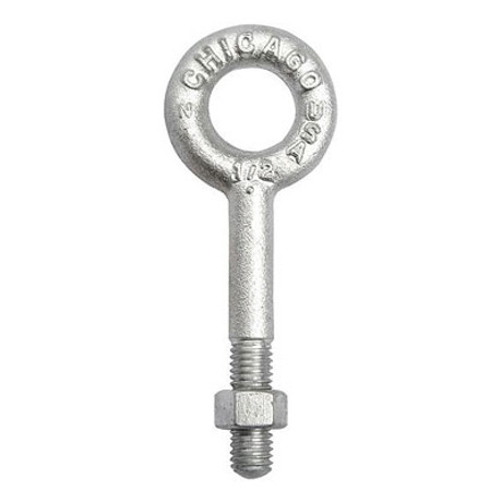 Chicago 1/2" x 10" Regular Eye Bolt - 2200 lbs WLL