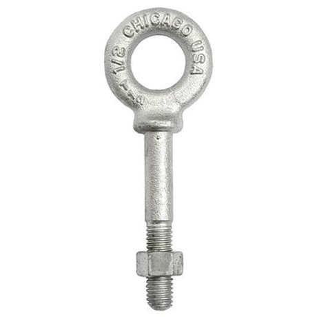 Chicago 1/4" x 2" Shoulder Eye Bolt - 500 lbs WLL