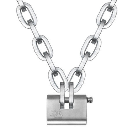 Pewag 1/2" (12mm) Security Chain Kit - 17 ft Chain & Viro Padlock