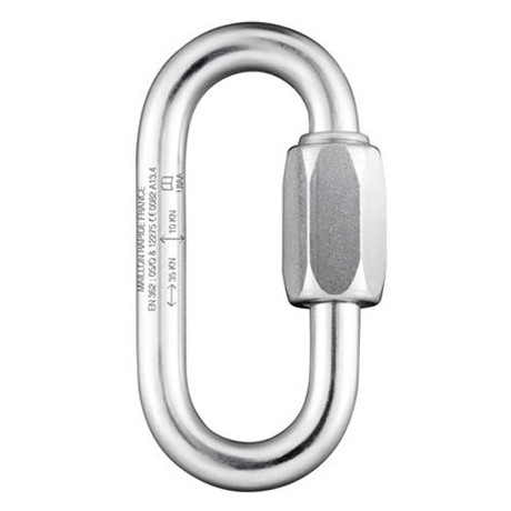 Maillon Rapide 8 mm PPE Rated Zinc-Plated Quick Link - 36 kN MBS