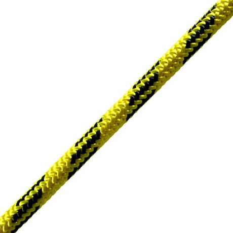 Pelican 7/16" Yellow & Black Arborist Rope-24 | 7000 lbs Breaking Strength