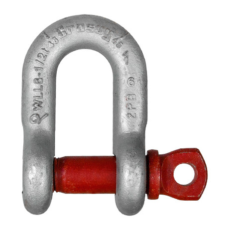 Crosby 3/8" G-210 Screw Pin Chain Shackle - 1 Ton WLL - #1019196