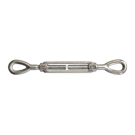 3/8" x 6" 316 Stainless Steel Eye & Eye Turnbuckle - 880 lbs WLL