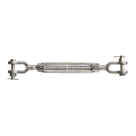 1/2" x 6" 316 Stainless Steel Jaw & Jaw Turnbuckle - 1540 lbs WLL