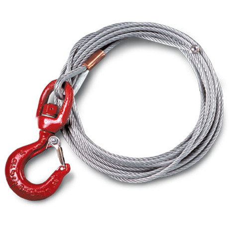 Thern 3/16" x 45 ft Winch Cable - Galvanized - 4200 lbs Breaking Strength