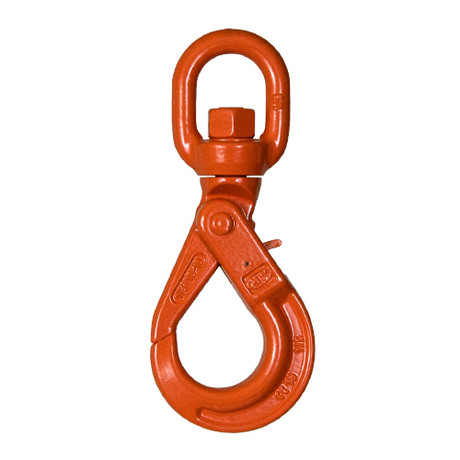 Cartec 7/32"Grade 100 Self-Closing Swivel Hook - 3000 lbs WLL