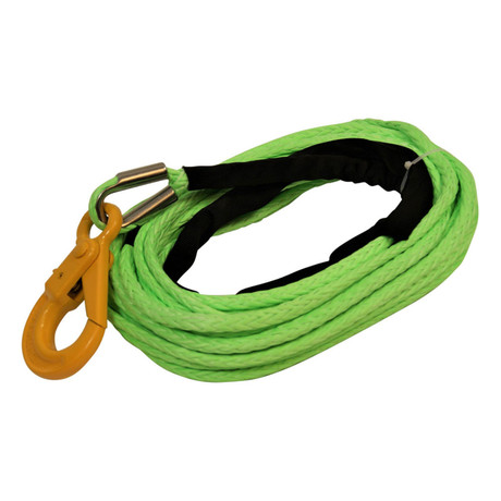 all-Grip 3/8" x 100ft - Synthetic Winch Line HMPE w/ Positive Locking Eye Hook - 4400 lbs WLL - #PWL-38100