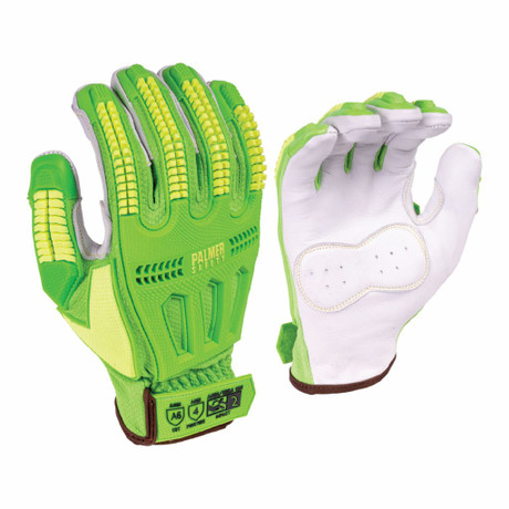 Palmer Safety PS933 Cut & Puncture-Resistant Glove | Hi-Vis Green & Yellow