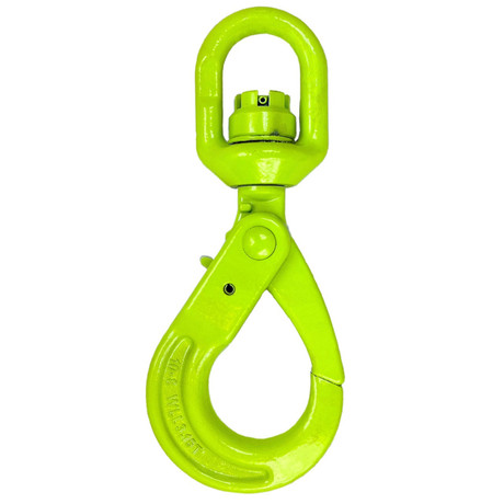 1/2" Grade 80 Self-Closing Swivel Hook - 11660 lbs WLL