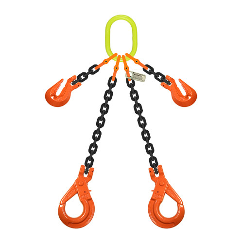 5/8" x 15 ft Type ADOSL Adjustable 2-Leg Grade 100 Chain Sling - 39100 lbs WLL