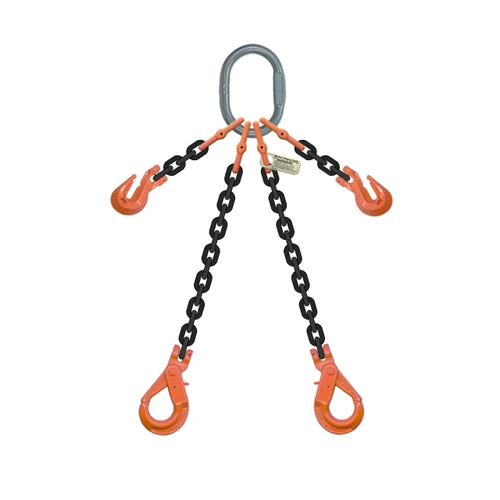 Grade 100 Two-Leg Adjustbale Chain Sling with Self-Locking Hooks
