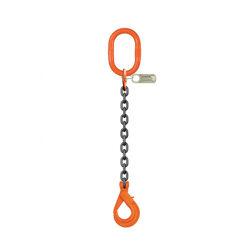 Pewag 7/32" x 15 ft Type SOSL Single Leg Grade 100 Chain Sling - 2700 lbs WLL