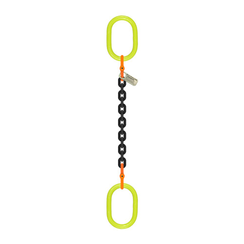 5/8" x 5 ft Type CO Single Leg Grade 100 Chain Sling - 22600 lbs WLL