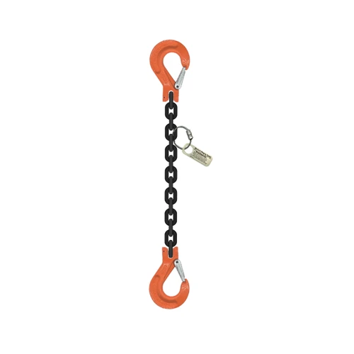 Grade 100 Single-Leg Chain Sling with Dual Sling Hooks