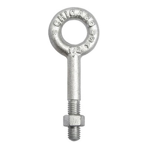 Chicago 5/16" x 2-1/4" Regular Eye Bolt - 800 lbs WLL
