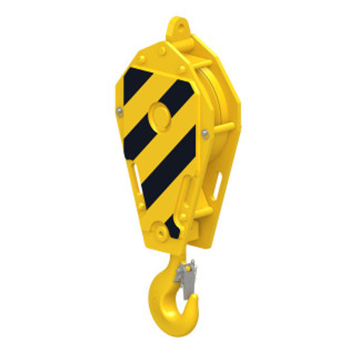 Ropeblock 2 Sheaves Fast Reeve Crane Block - SHVØ 14.4" - 1/2"-3/4" WR - Hook Size 8 - WLL 22.0 Tons