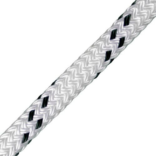 CWC 3/4" x 1200 ft Braided Pulling Rope w/ Spliced Eyes - 17400 lbs Breaking Strength