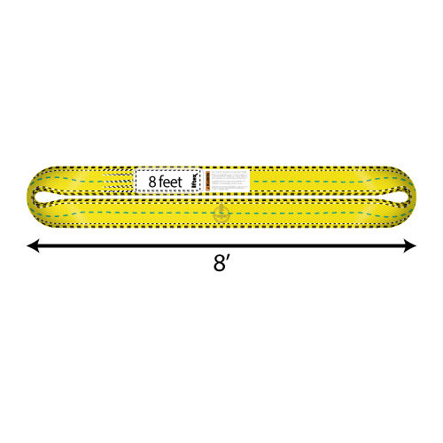 Liftex 2 Ply 4" x 8 ft Endless Pro-Edge Web Sling - 20700 lbs WLL