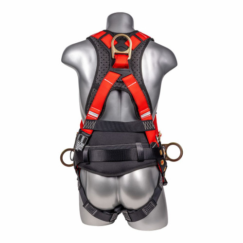Palmer Safety 3D T/B Red Construction Harness - Multiple Sizes