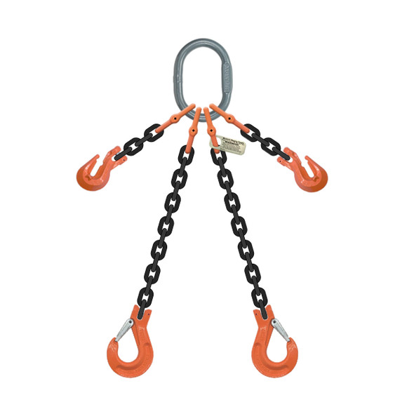 Grade 100 Two-Leg Adjustbale Chain Sling with Sling Hooks