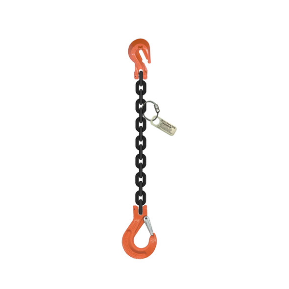 Grade 100 Single-Leg Chain Sling with Grab & Sling Hook
