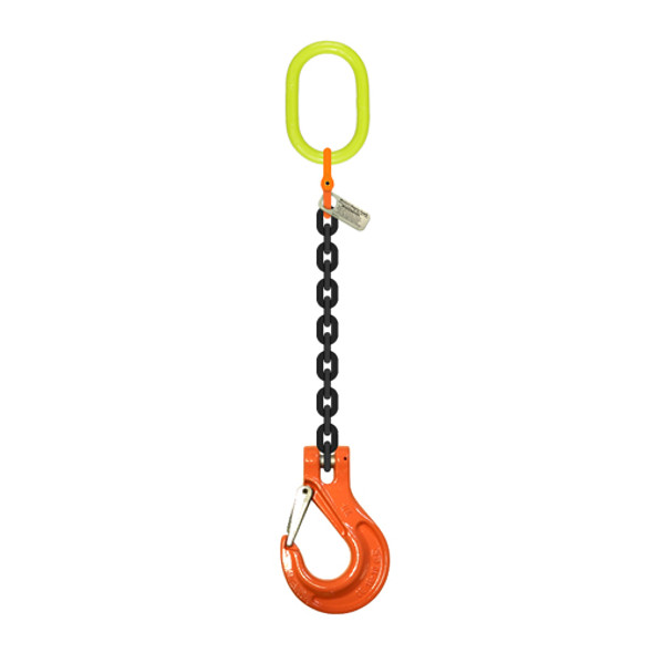 9/32" (1/4") x 5 ft Type SOS Single Leg Grade 100 Chain Sling - 4300 lbs WLL