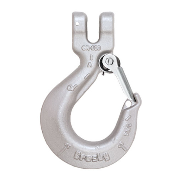 Crosby 1/2" L-1339 Grade 100 Clevis Sling Hook w/ Latch - 15000 lbs WLL - #1049149