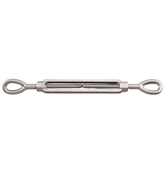 Suncor 3/8" x 6" 316 Stainless Steel Eye & Eye Turnbuckle - 1200 lbs WLL