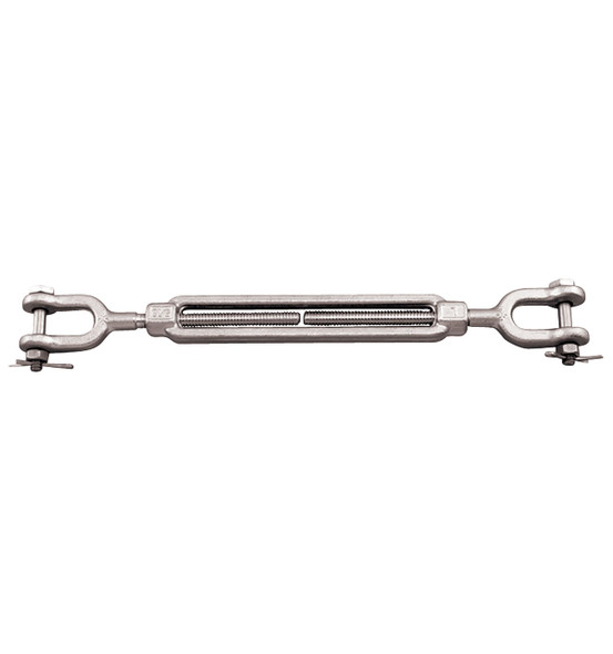 Suncor 3/8" x 6" 316 Stainless Steel Jaw & Jaw Turnbuckle - 1200 lbs WLL