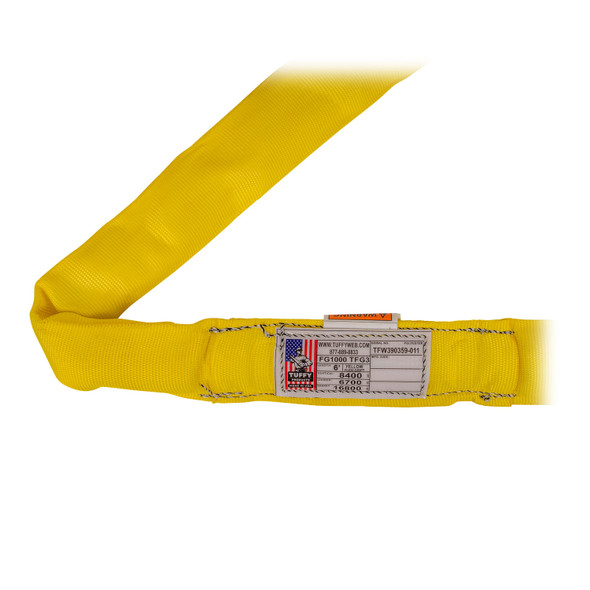 Tuffy Yellow 20 ft Endless Flexi-Grip Round Sling - 8400 lbs WLL