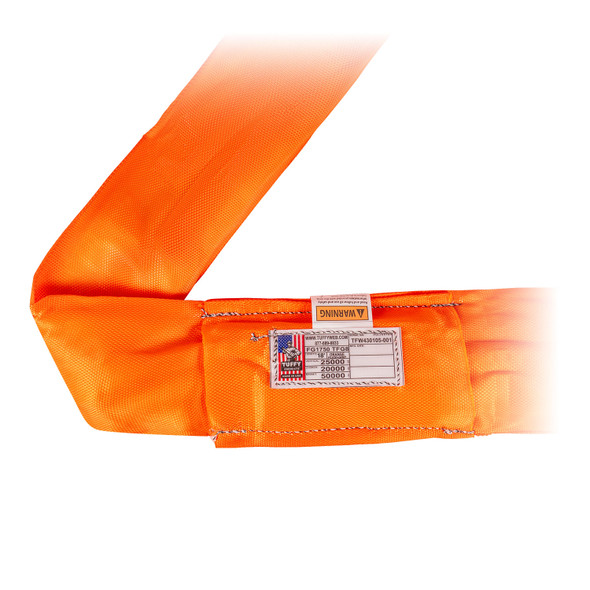 Tuffy Orange 18 ft Endless Flexi-Grip Round Sling - 25000 lbs WLL