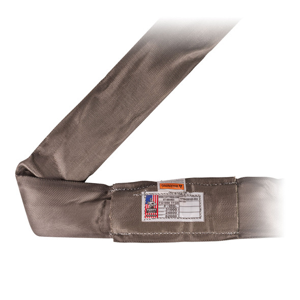 Tuffy Grey 8 ft Endless Flexi-Grip Round Sling - 31000 lbs WLL