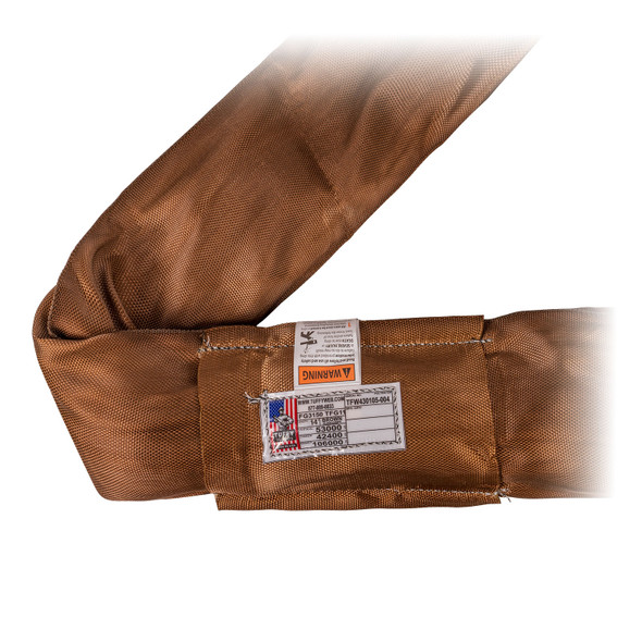Tuffy Brown 14 ft Endless Flexi-Grip Round Sling - 53000 lbs WLL Tuffy Brown 14 ft Endless Flexi-Grip Round Sling - 53000 lbs WLL