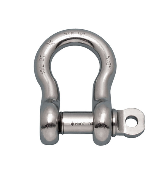 Suncor 1-1/4" Stainless Steel Screw Pin Anchor Shackle - 7 Ton WLL