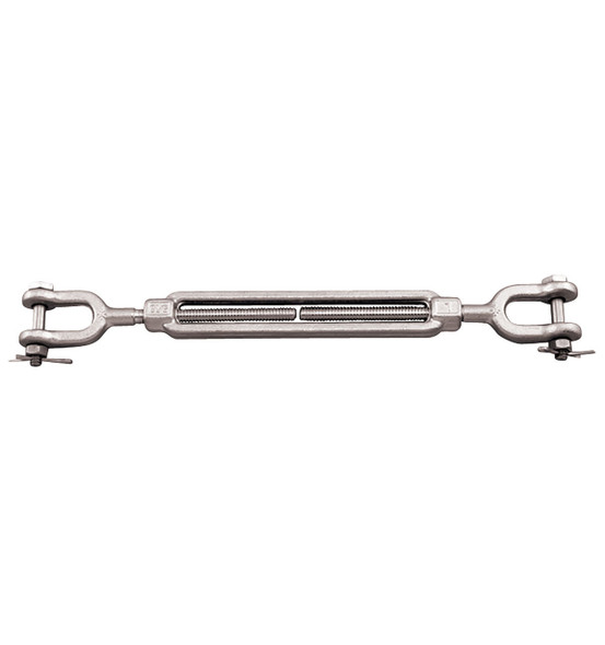 Suncor 1-1/4" x 12" 316 Stainless Steel Jaw & Jaw Turnbuckle - 12500 lbs WLL