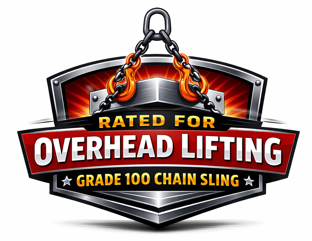 Rated for Overhead Lifting - Grade 100 Chain Sling