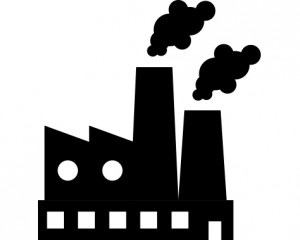 Blacked Out Refinery Building Logo For Market Served