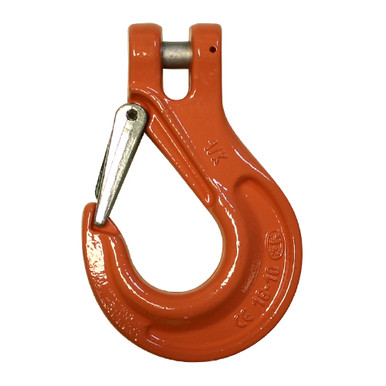 Cartec 5/16 Grade 100 Clevis Sling Hook - 5700 lbs WLL, Orange, Alloy Steel | Bishop Lifting CBX08SF