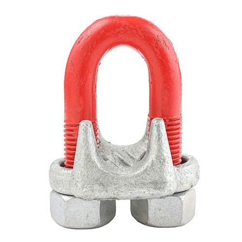 Morsetto Per Cavo Crosby G-450 – 1-3/4", Rosso Zincato, Goccia Forgiato