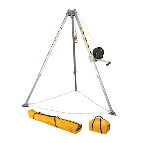FallTech 8ft Confined Space Tripod Kit w/ Winch - #7507