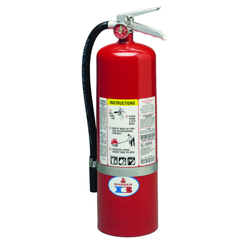 Badger's Fire Extinguisher ランプ Badger Standard ABC Fire Extinguisher - 10 lbs w/ Wall Hook - #22603