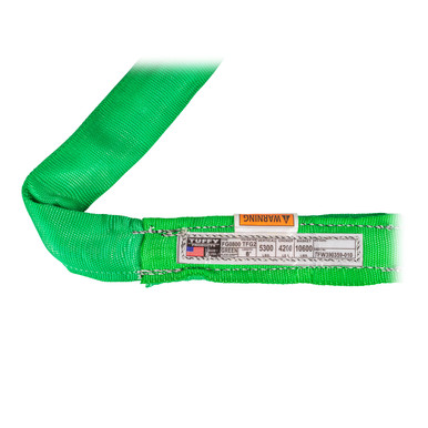 Tuffy Green 8 ft Endless Flexi-Grip Round Sling - 5300 lbs WLL