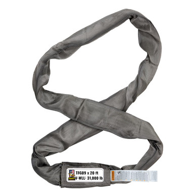 Tuffy Grey 20 ft Endless Flexi-Grip Round Sling - 31000 lbs