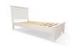 White Rabbit King Single Bed, Australian made timber bed frame crafted in Ballarat with classic panelled headboard and footboard, backed by 5 year warranty