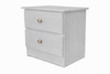 White Rabbit 2 Drawer Bedside Grey Pail – Made in Ballarat Victoria Australia – 5 Year Structural Warranty