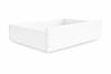 Australian made white storage drawer, made in Ballarat, fully assembled, modern minimalist design