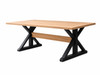 Solid timber FARMHOUSE Dining Table with natural wood grain, traditional farmhouse styling, and durable handcrafted construction for modern and country homes.